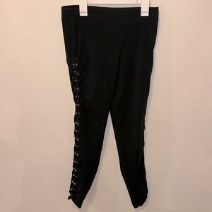 EXPRESS Side Braid Black Leggings